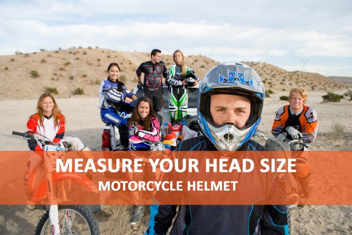 Measure Your Head Size For motorcycle helmet