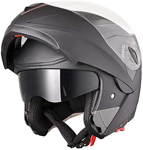 AHR Full Face Flip up Motorcycle Helmet - PickYourHelmet