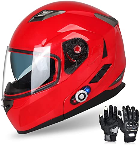 FreedConn Motorcycle Bluetooth Helmet BM2-S Flip Up Modular Bluetooth Motorcycle Helmet - PickYourHelmet